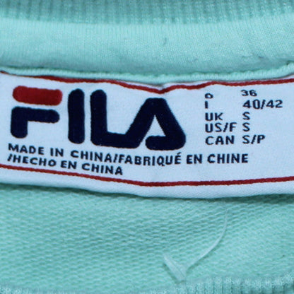 Womens UK Size S FILA Blue Pullover Sweatshirt