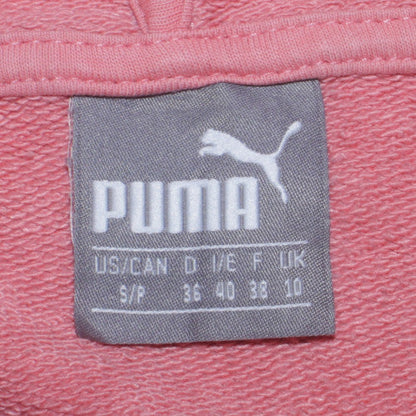 Womens UK Size 10 PUMA Pink Pullover Hoodie
