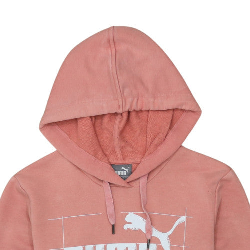 Womens UK Size 10 PUMA Pink Pullover Hoodie