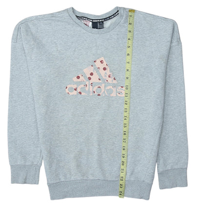 Womens UK Size 14 adidas Grey Pullover Sweatshirt