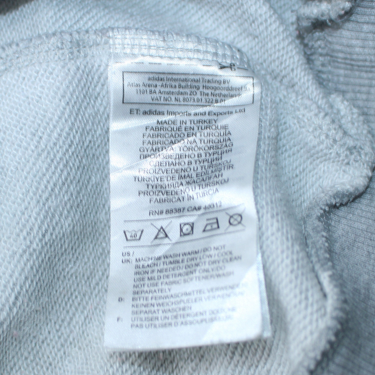 Womens UK Size 14 adidas Grey Pullover Sweatshirt