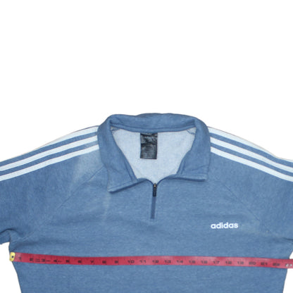 Womens UK Size 20 adidas Blue Pullover Sweatshirt