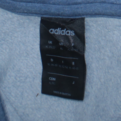 Womens UK Size 20 adidas Blue Pullover Sweatshirt