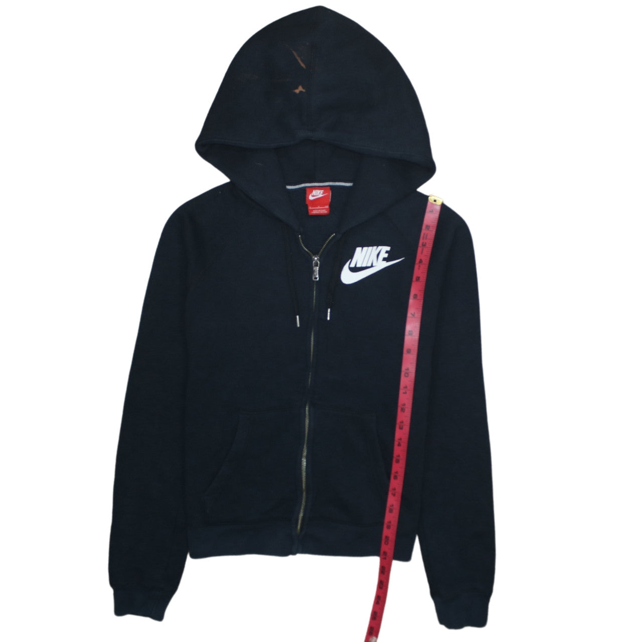 Womens UK Size S Nike Black Full Zip Hoodie