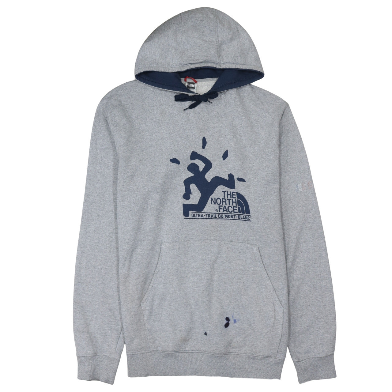 Mens UK Size 2XL The North Face Grey Pullover Hoodie