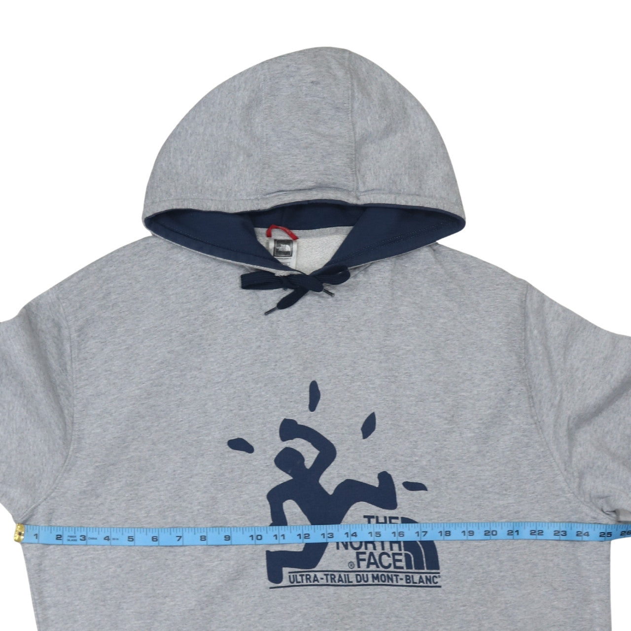 Mens UK Size 2XL The North Face Grey Pullover Hoodie