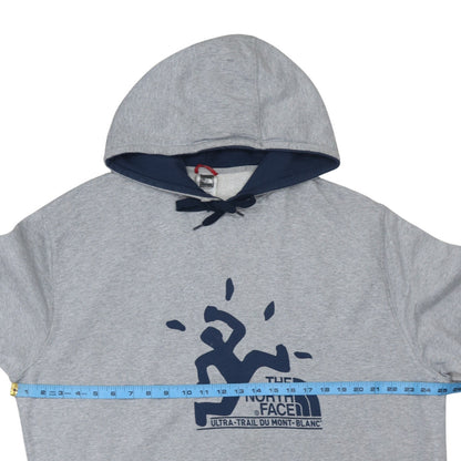 Mens UK Size 2XL The North Face Grey Pullover Hoodie