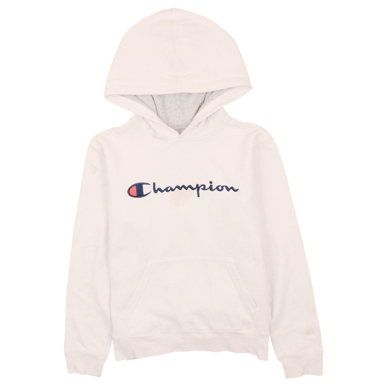 Womens UK Size L Champion White Pullover Hoodie