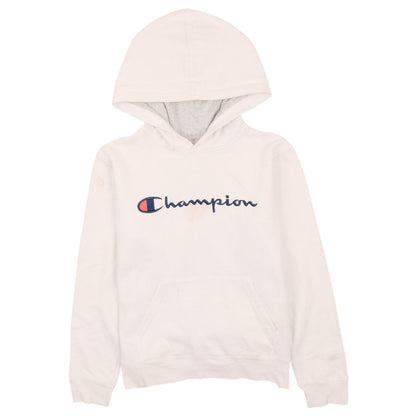 Womens UK Size L Champion White Pullover Hoodie