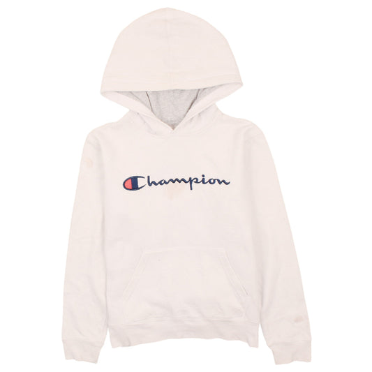 Womens UK Size L Champion White Pullover Hoodie