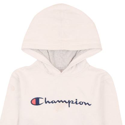 Womens UK Size L Champion White Pullover Hoodie