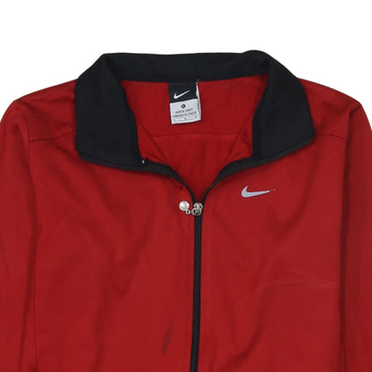 Nike Men's Red XL Track Jacket Reflective Full Zip Sports Top