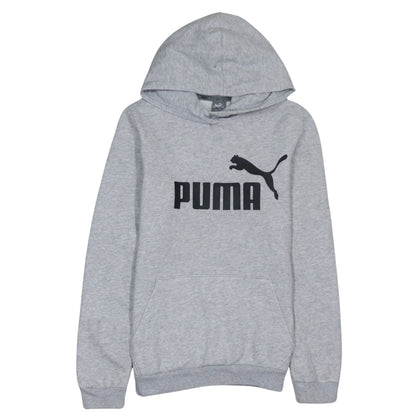 Puma Boys Grey Hoodie Size 13-14 Years Pullover Fleece Sweatshirt