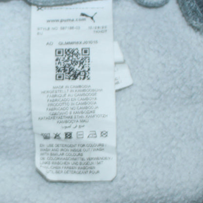 Mens UK Size S PUMA Grey Pullover Hoodie