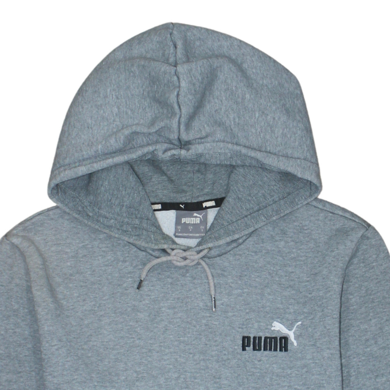 Mens UK Size S PUMA Grey Pullover Hoodie