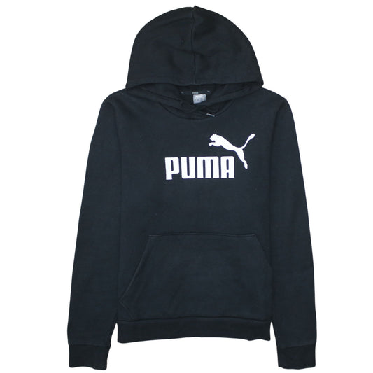 Womens UK Size 12 PUMA Black Pullover Hoodie