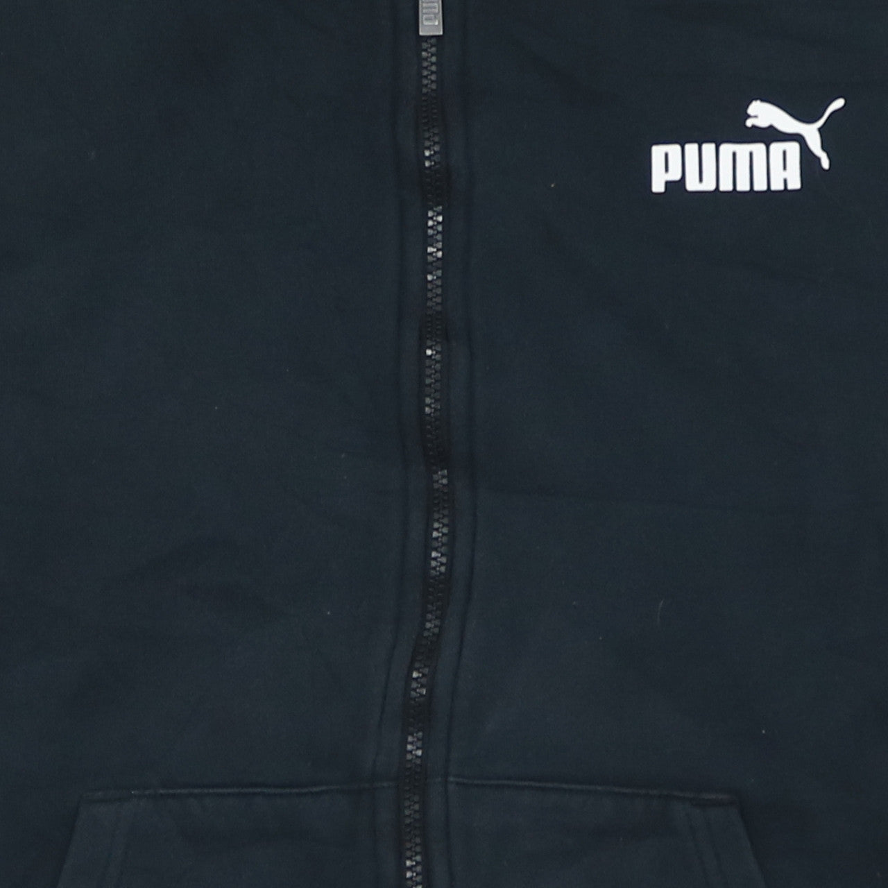 Womens UK Size XL PUMA Black Full Zip Hoodie