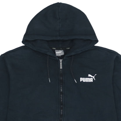 Womens UK Size XL PUMA Black Full Zip Hoodie