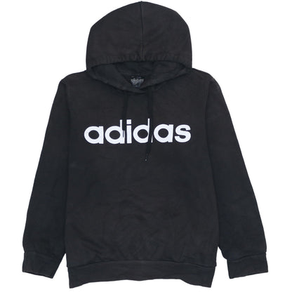 Womens UK Size L adidas Black Pullover Hoodie