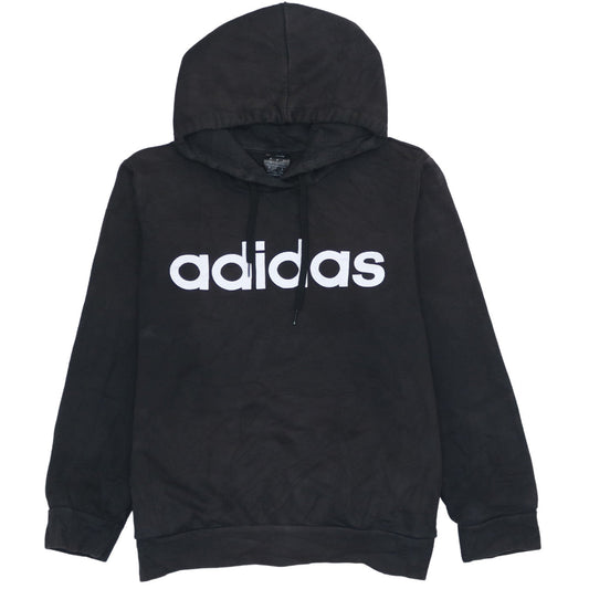 Womens UK Size L adidas Black Pullover Hoodie