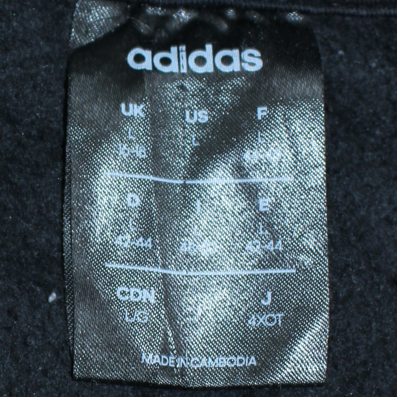 Womens UK Size L adidas Black Pullover Hoodie