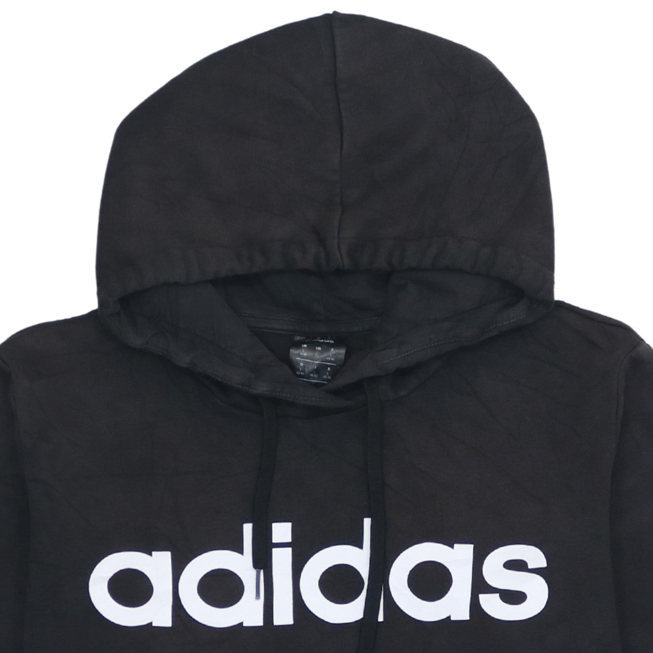 Womens UK Size L adidas Black Pullover Hoodie