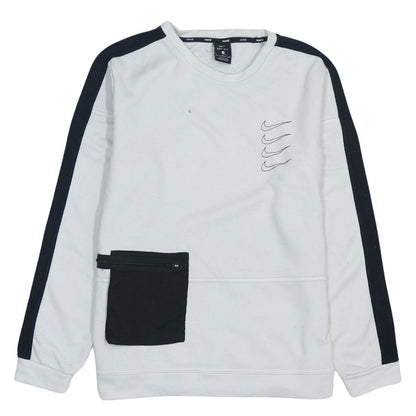 Mens UK Size S Nike White Pullover Sweatshirt