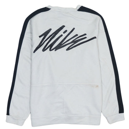 Mens UK Size S Nike White Pullover Sweatshirt
