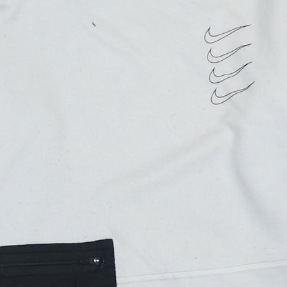 Mens UK Size S Nike White Pullover Sweatshirt