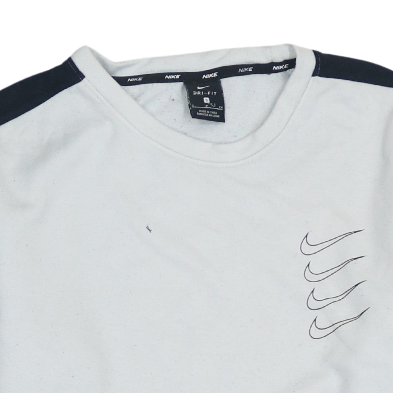 Mens UK Size S Nike White Pullover Sweatshirt