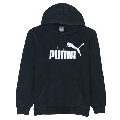 Mens UK Size S PUMA Black Pullover Hoodie