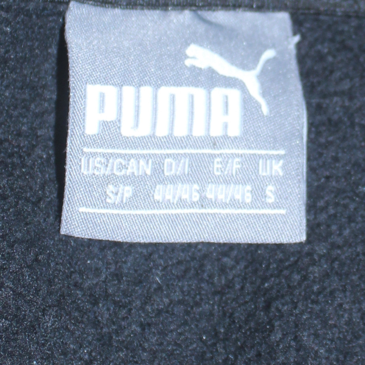 Mens UK Size S PUMA Black Pullover Hoodie