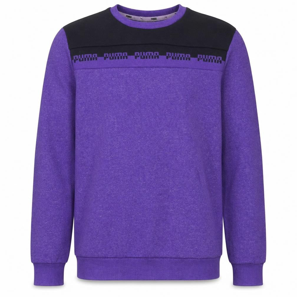 Mens UK Size M PUMA Purple Pullover Sweatshirt
