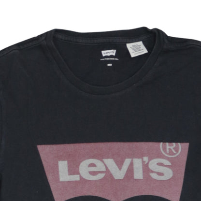 Levi's Men's Black XS Graphic Logo Cotton T-Shirt