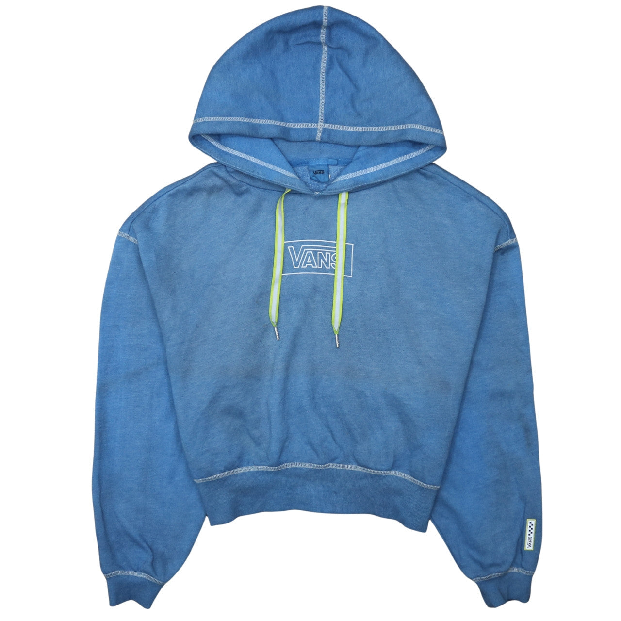 Womens UK Size M VANS Blue Pullover Hoodie