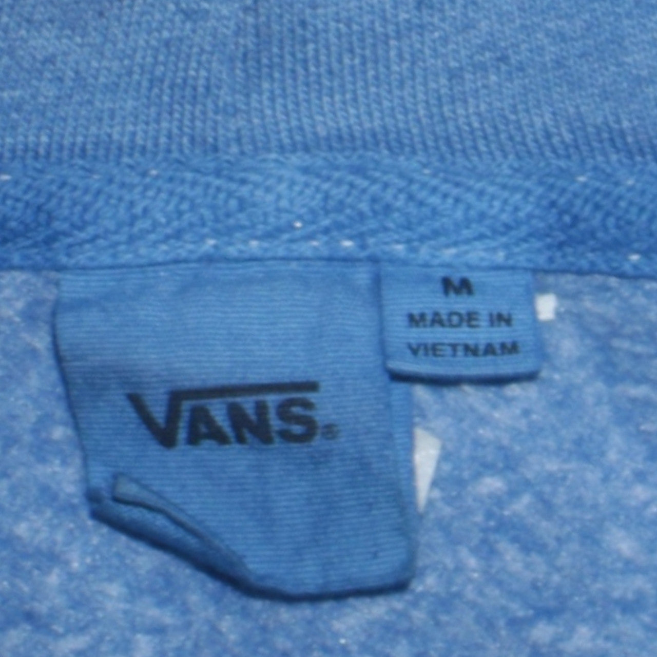 Womens UK Size M VANS Blue Pullover Hoodie