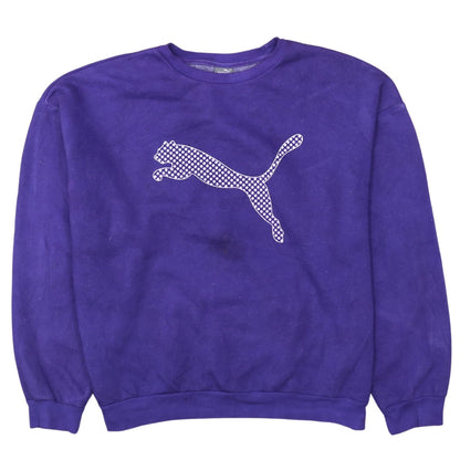 Womens UK Size XL PUMA Purple Pullover Sweatshirt