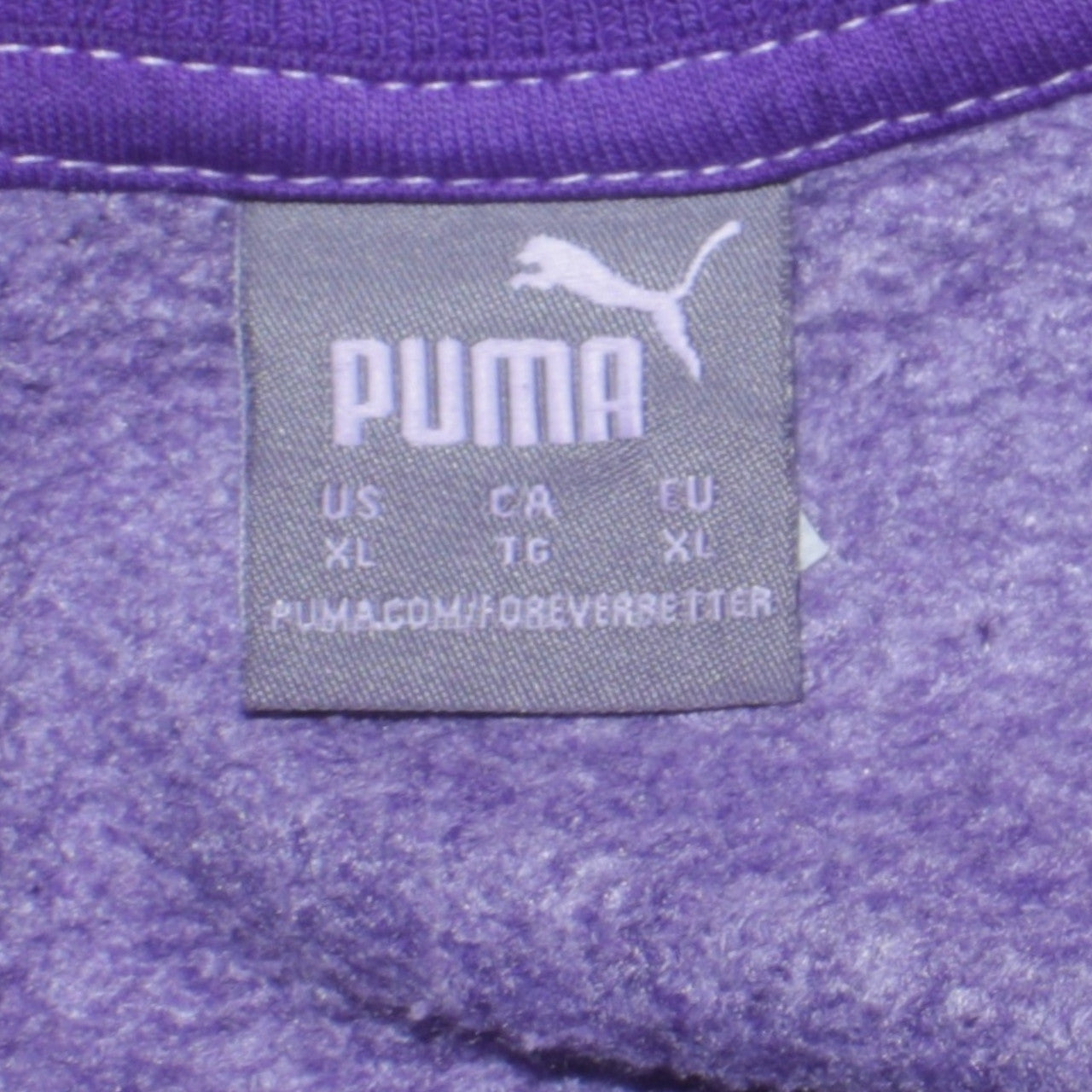 Womens UK Size XL PUMA Purple Pullover Sweatshirt