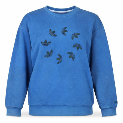 Womens UK Size 10 adidas Blue Pullover Sweatshirt