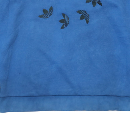 Womens UK Size 10 adidas Blue Pullover Sweatshirt