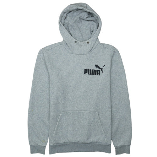 Mens UK Size S PUMA Grey Pullover Hoodie