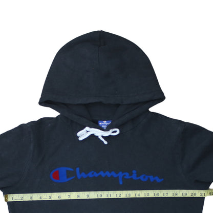 Mens UK Size S Champion Black Pullover Hoodie