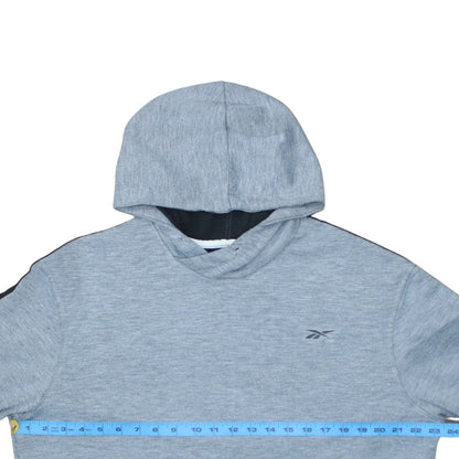 Mens UK Size L Reebok Grey Pullover Hoodie