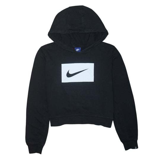Womens UK Size L Nike Black Pullover Hoodie