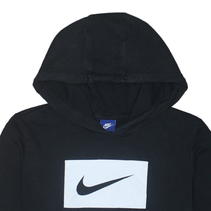 Womens UK Size L Nike Black Pullover Hoodie