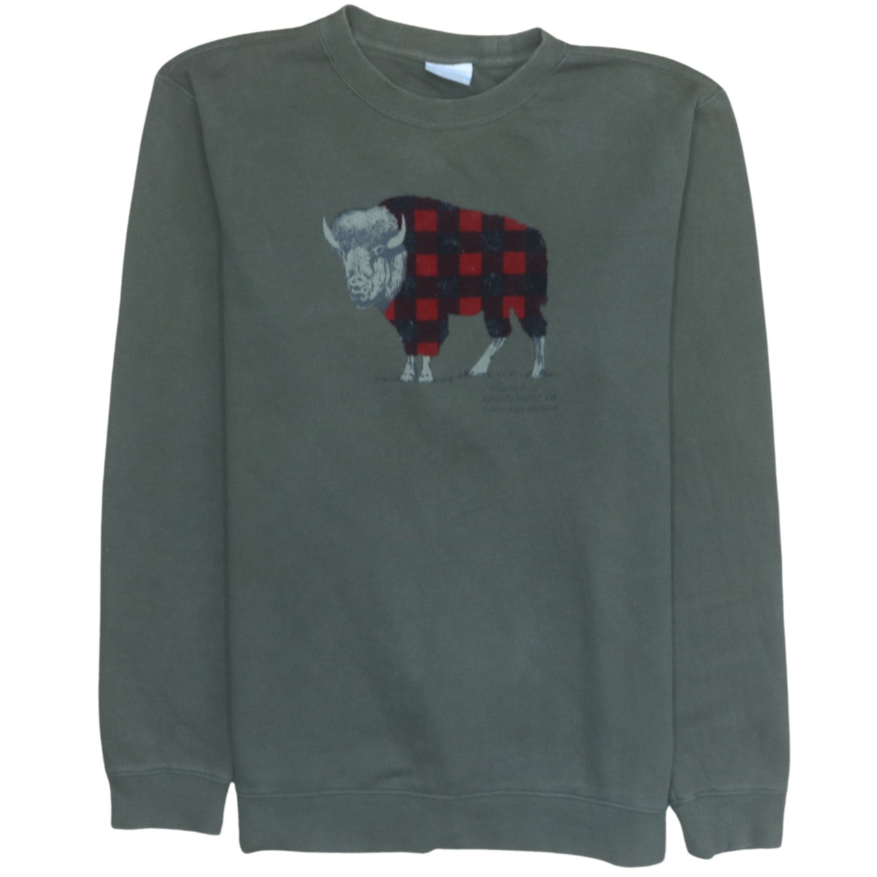 Mens UK Size L Columbia Green Pullover Sweatshirt