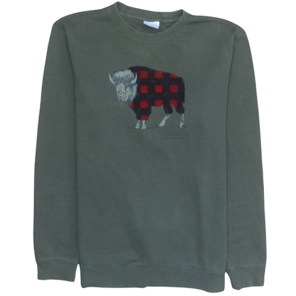 Mens UK Size L Columbia Green Pullover Sweatshirt
