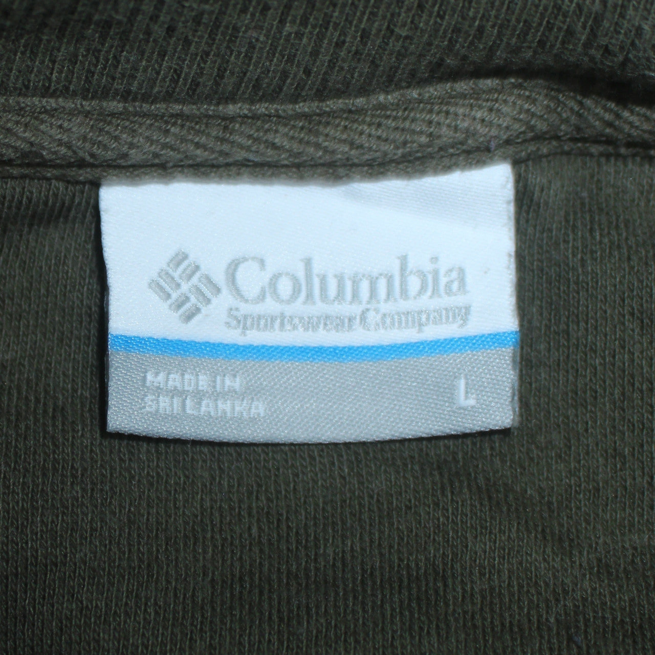 Mens UK Size L Columbia Green Pullover Sweatshirt