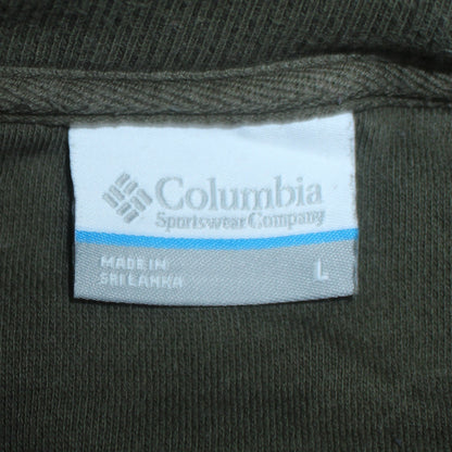 Mens UK Size L Columbia Green Pullover Sweatshirt