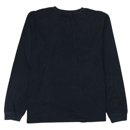 Calvin Klein Men's Black Long Sleeve Cotton Logo Top XL